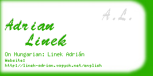 adrian linek business card