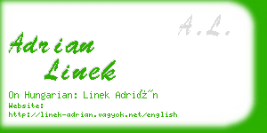 adrian linek business card